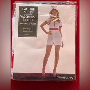 NEW Suit Yourself Costume Women's Call The Shots Nurse 2 Pcs. Costume Sz: M 6/8